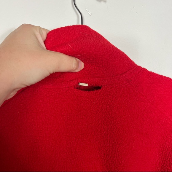 Vintage Patagonia Quarter Zip XL Pullover Fleece 80s Gorpcore Funnel Neck Red - Picture 9 of 10